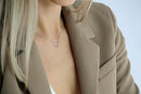 Collar de Doble Anillo de Corazón – Acero Inoxidable